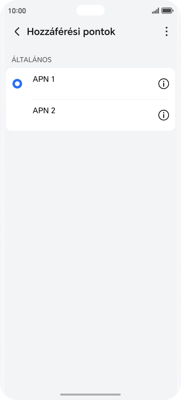 Húzd az ujjad felfelé a kijelző aljáról, hogy visszatérj a kezdőképernyőhöz.