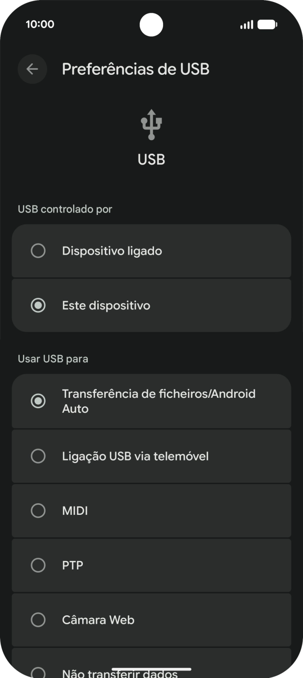 Prima Transferência de ficheiros/Android Auto.