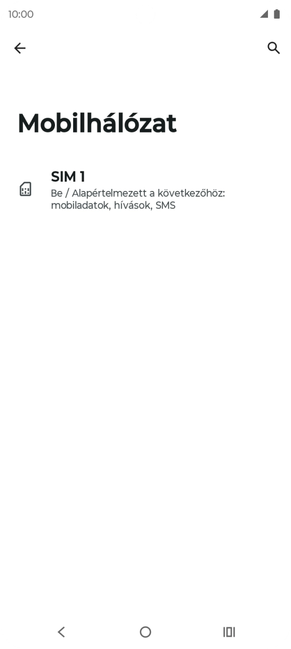 Válaszd a SIM-kártya nevét. Válaszd a SIM-kártya nevét.