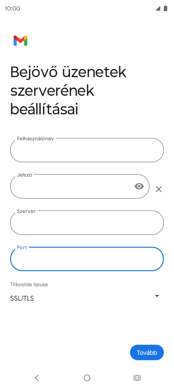 Válaszd a Tovább lehetőséget.