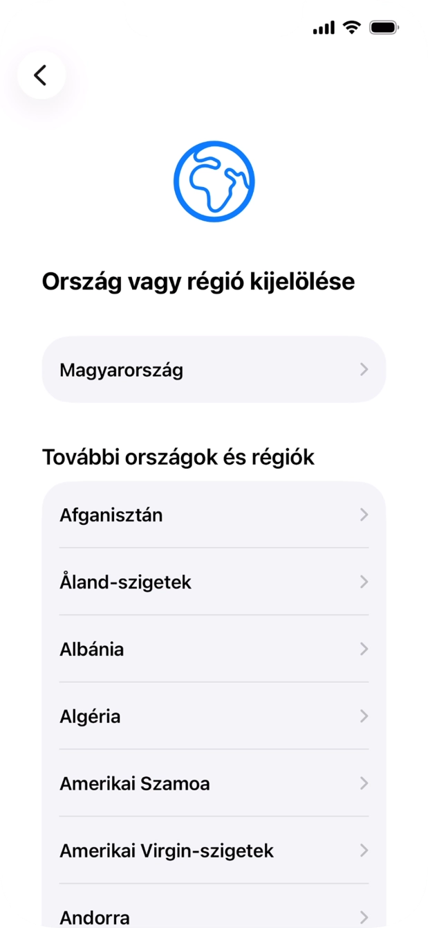Válaszd ki a kívánt országot vagy régiót. Válaszd ki a kívánt országot vagy régiót.