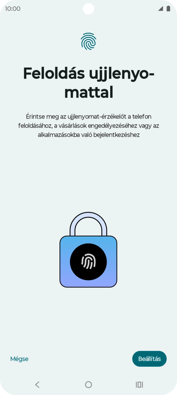 Válaszd a Beállítás lehetőséget.
