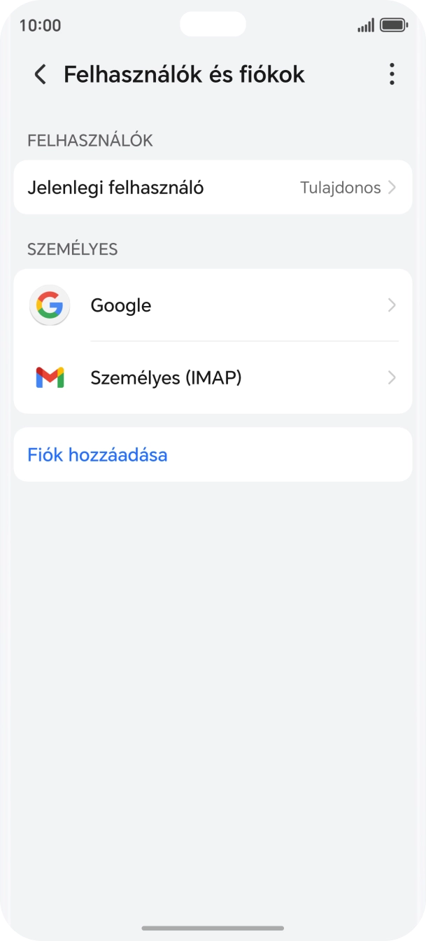 Húzd az ujjad felfelé a kijelző aljáról, hogy visszatérj a kezdőképernyőhöz.
