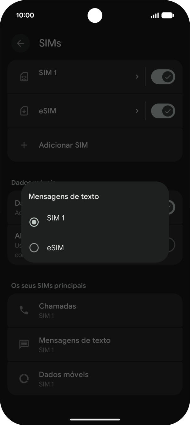 Prima o plano pretendido.