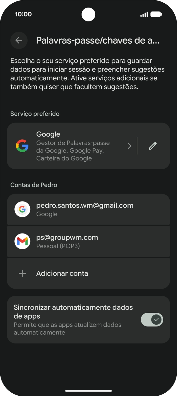 Para voltar ao ecrã inicial, deslize o dedo de baixo para cima a partir da base do ecrã.