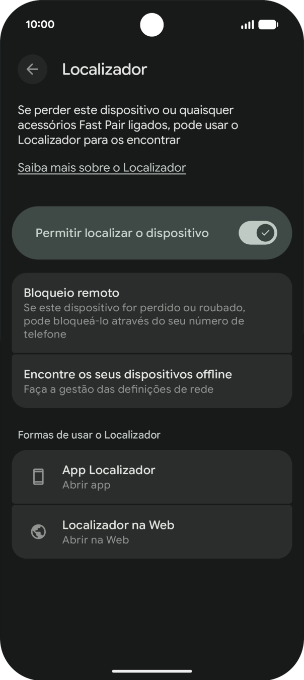 Para voltar ao ecrã inicial, deslize o dedo de baixo para cima a partir da base do ecrã.