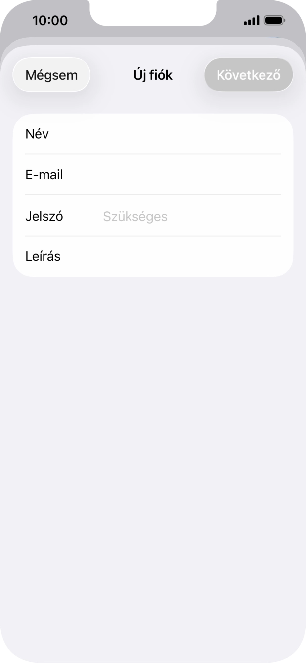 Kattints a Jelszó mezőre, és írd be az e-mail-fiókodhoz tartozó jelszót.