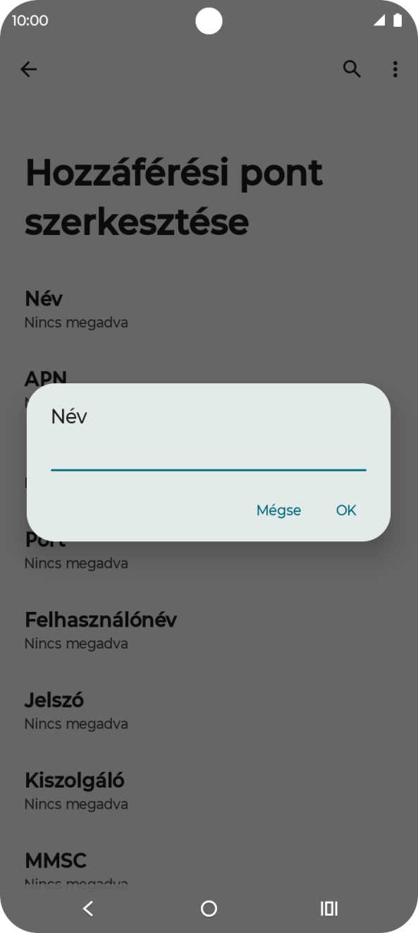 Írd be azt, hogy One Internet, és válaszd az OK lehetőséget. Írd be azt, hogy One Internet, és válaszd az OK lehetőséget.