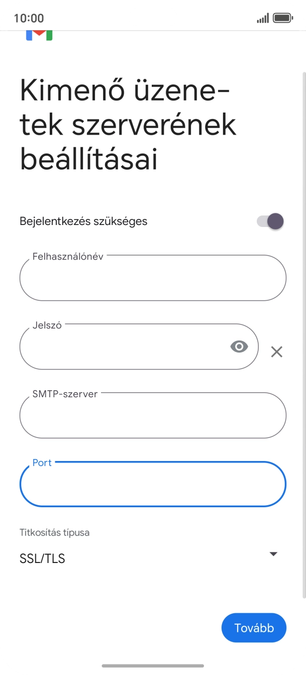 Válaszd a Tovább lehetőséget.