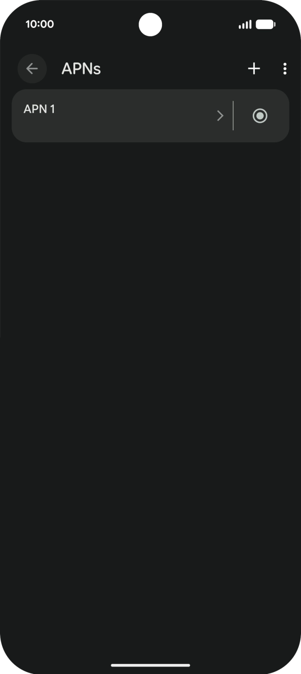 Prima o ícone de nova ligação de dados.