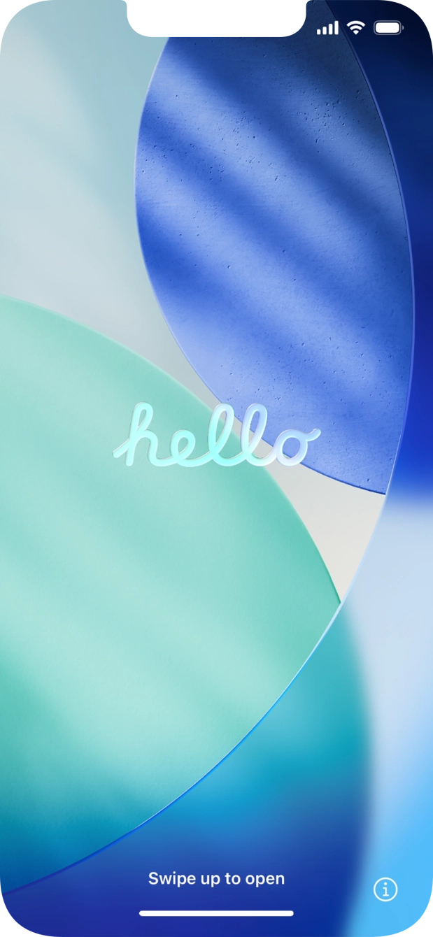 Húzd az ujjad felfelé a kijelző aljáról. Húzd az ujjad felfelé a kijelző aljáról.