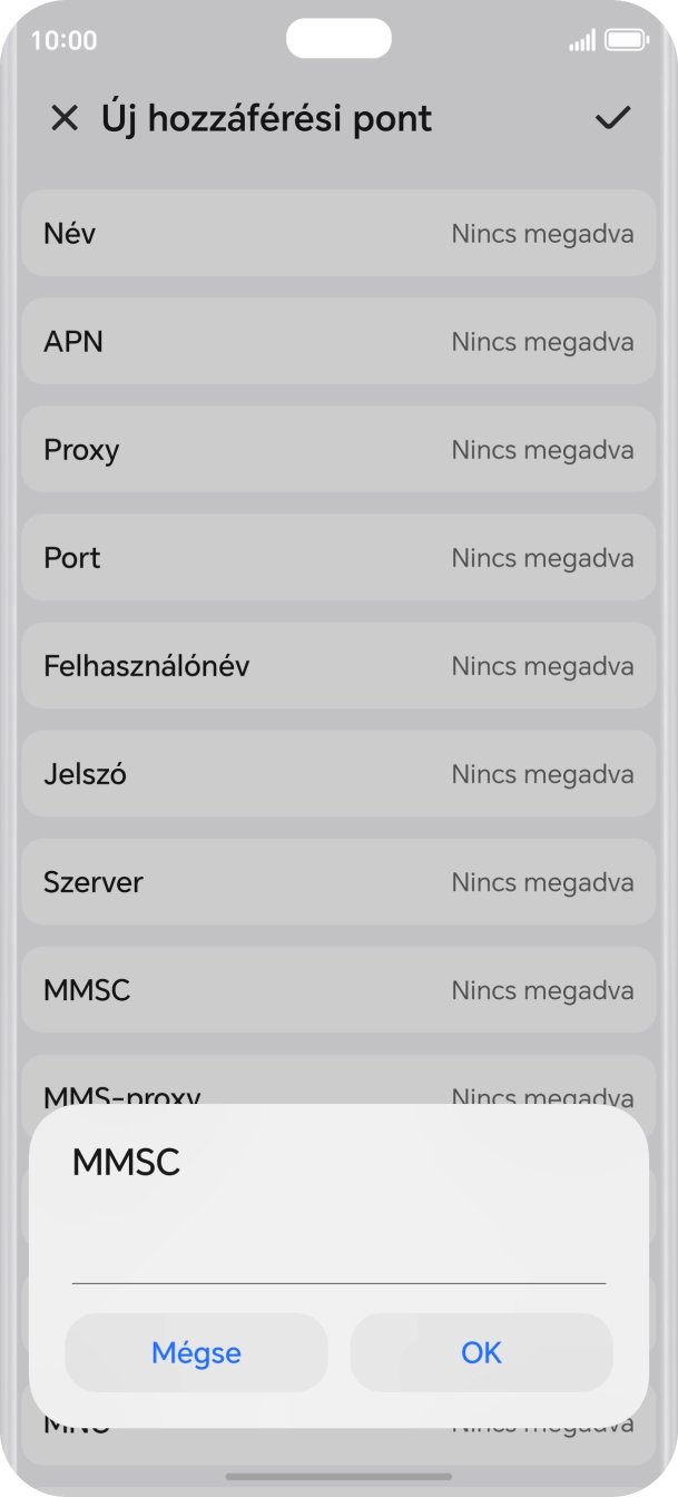 Írd be azt, hogy http://mms.one.hu/servlets/mms, és válaszd az OK lehetőséget.