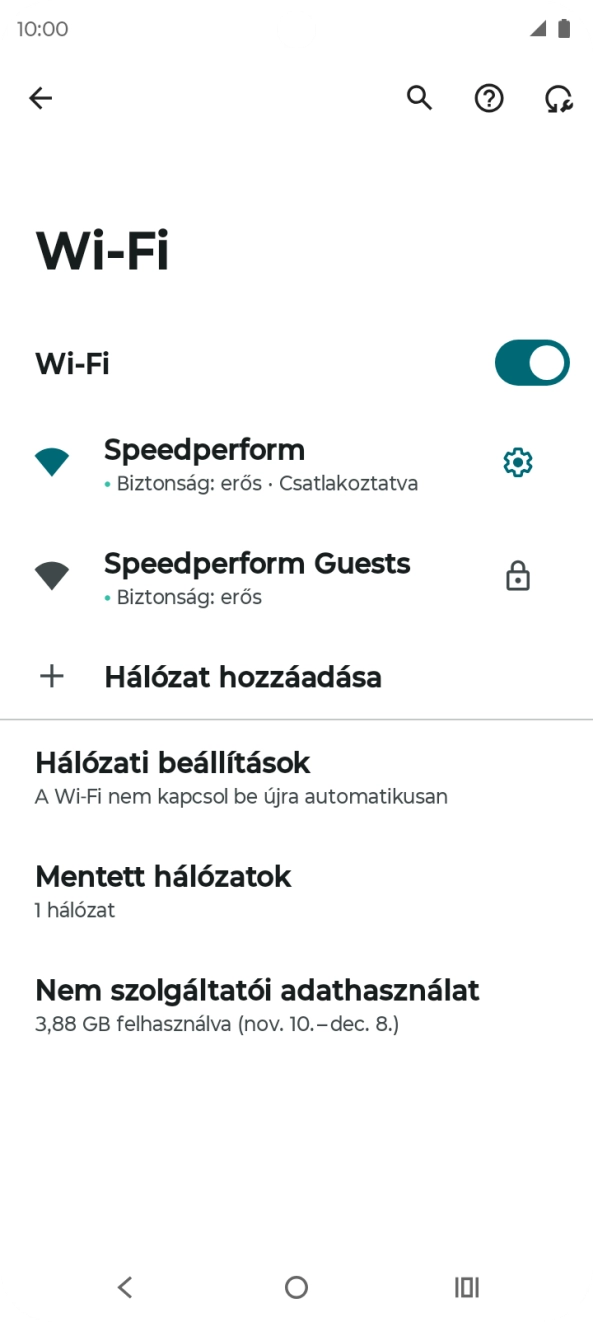 A befejezéshez, és ahhoz, hogy visszatérhess a főképernyőhöz, nyomd meg a főgombot.
