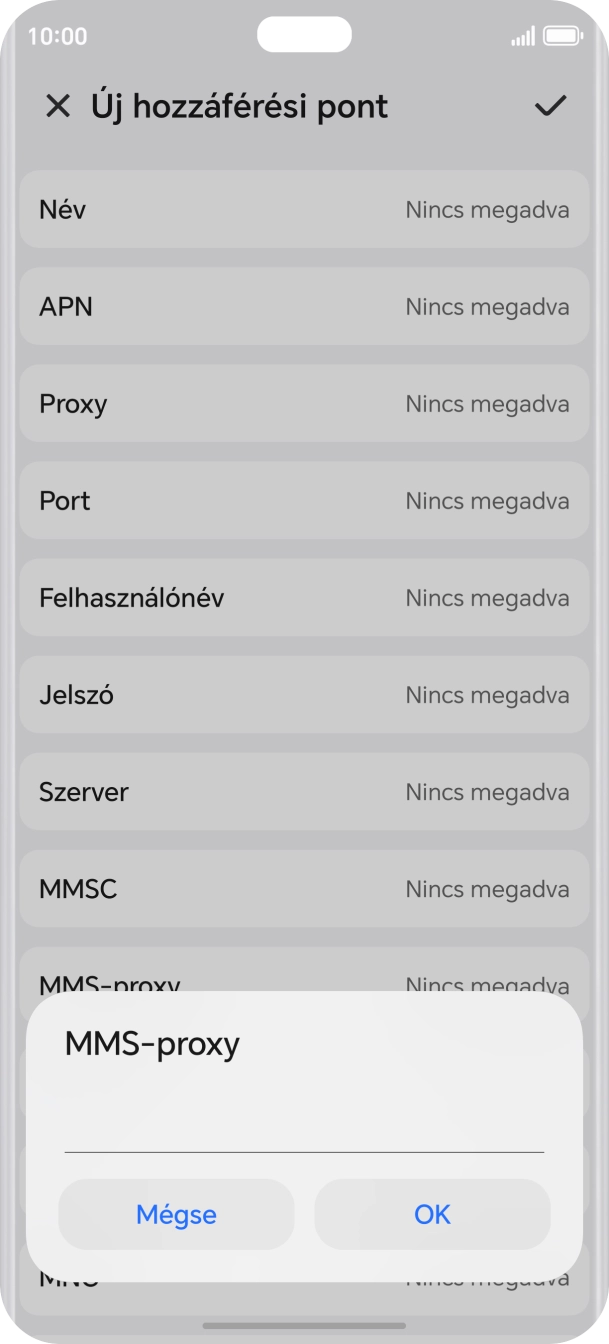 Írd be azt, hogy 80.244.097.002, és válaszd az OK lehetőséget.