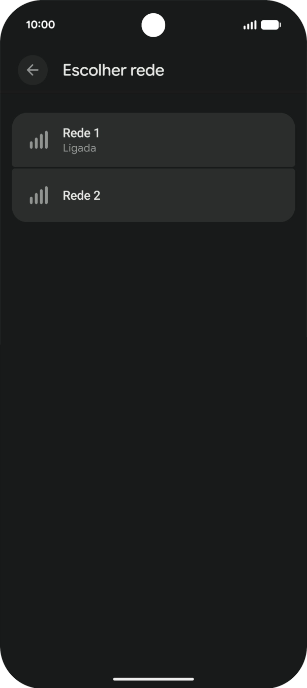 Prima a seta para a esquerda.