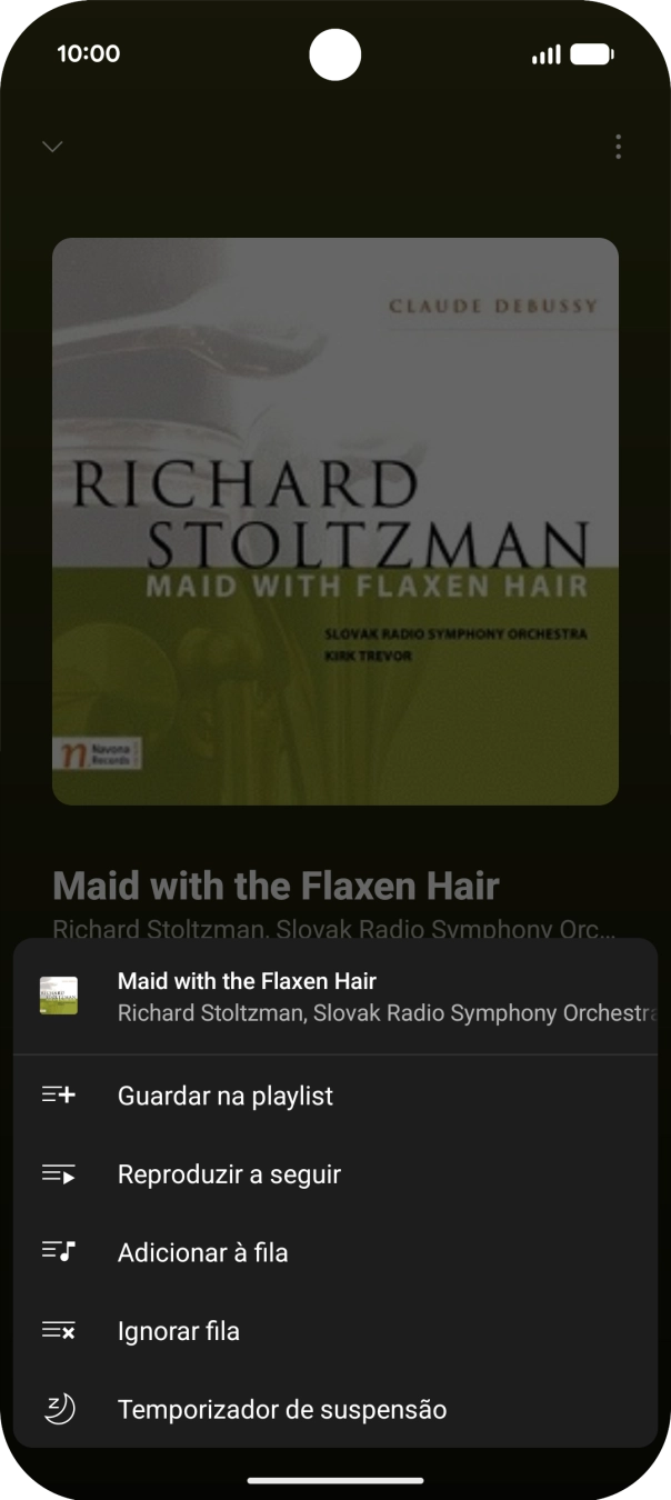 Prima o ícone para adicionar.