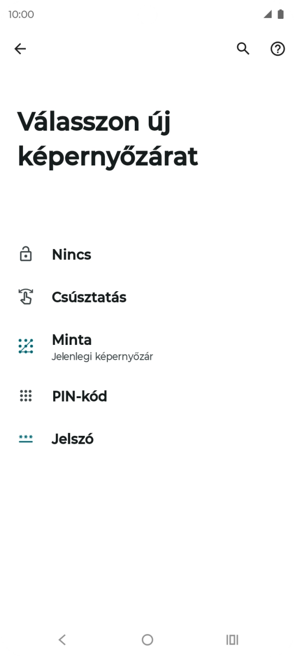 Válaszd a Nincs lehetőséget.