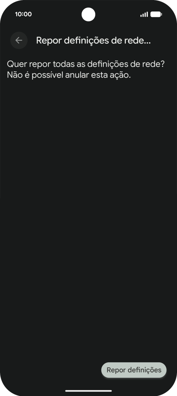 Prima Repor definições.