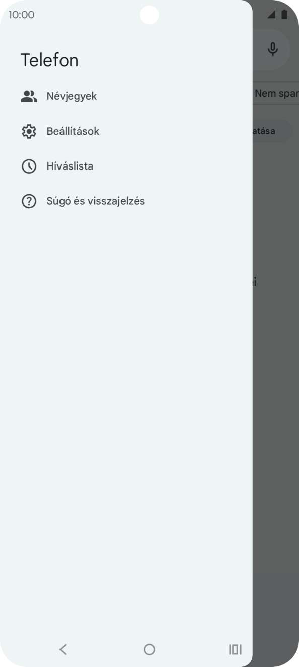 Válaszd a Beállítások lehetőséget. Válaszd a Beállítások lehetőséget.