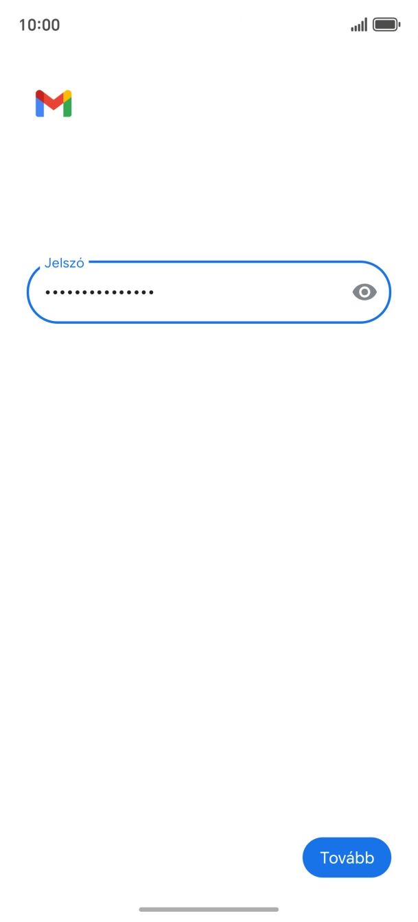Válaszd a Tovább lehetőséget.