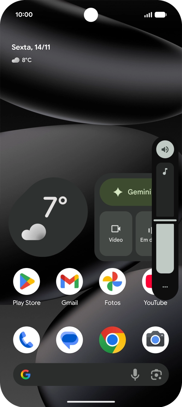 Prima o ícone de perfil.
