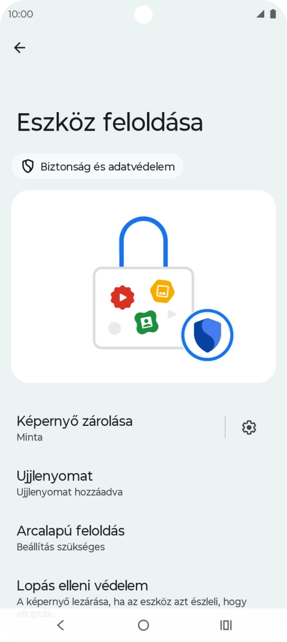 Válaszd a Képernyő zárolása lehetőséget, és írd be az extra képernyőzárkódot, amit korábban már beállítottál.