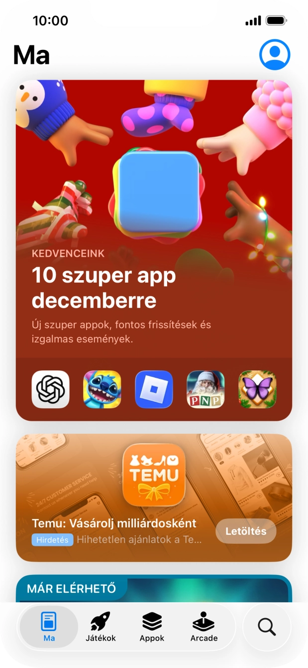 Kattints a keresés ikonra. Kattints a keresés ikonra.