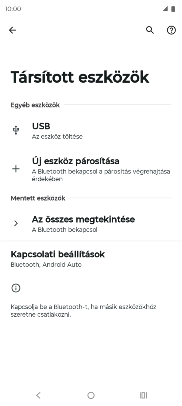 Válaszd az Új eszköz párosítása lehetőséget. Válaszd az Új eszköz párosítása lehetőséget.