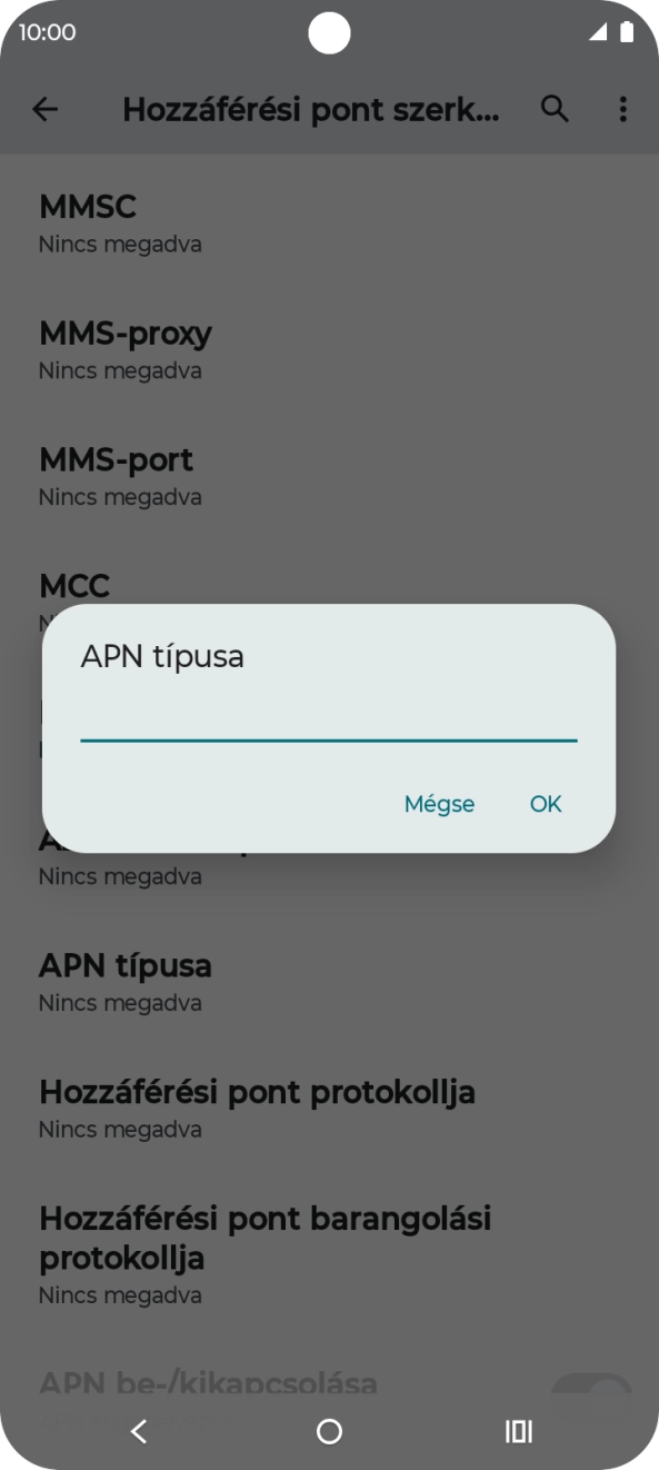 Írd be azt, hogy default, és válaszd az OK lehetőséget. Írd be azt, hogy default, és válaszd az OK lehetőséget.