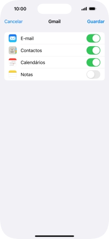 Se o ecrã mostrar esta imagem, a sua conta foi identificada e configurada automaticamente. Siga as indicações no ecrã para introduzir informações adicionais e concluir a configuração.