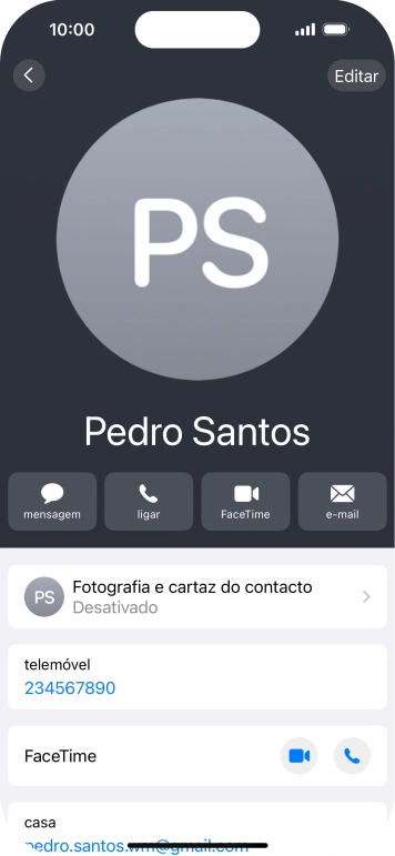 Prima Fotografia e cartaz do contacto.