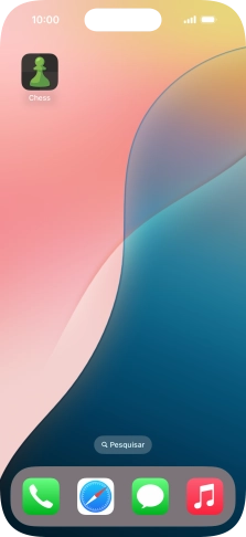 Mantenha premida por um momento a app pretendida.