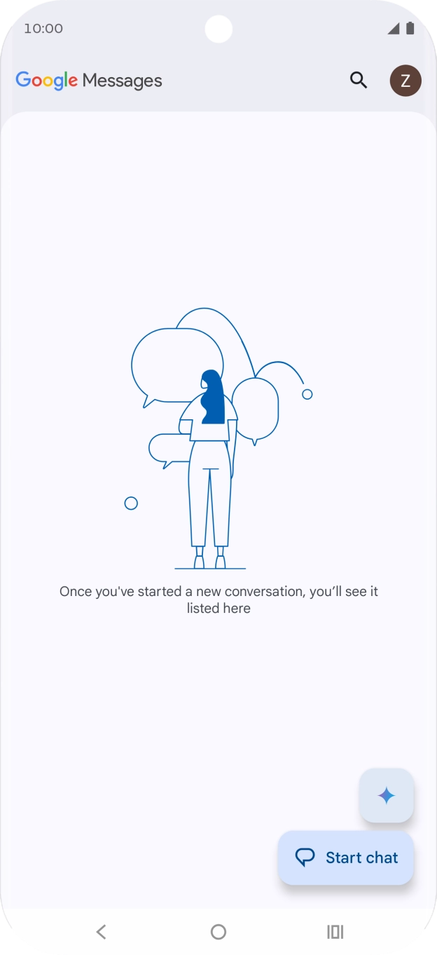 Press the profile icon.
