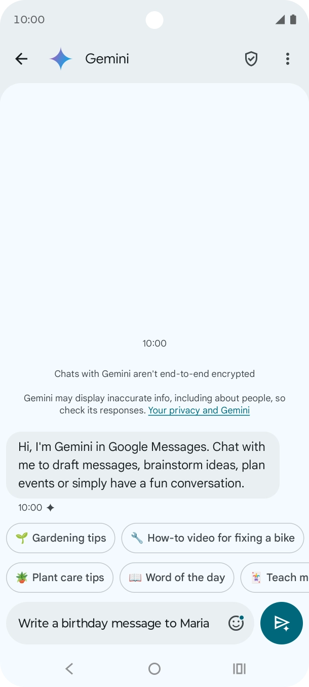 Write or say in your own words which topic you would like to use.
