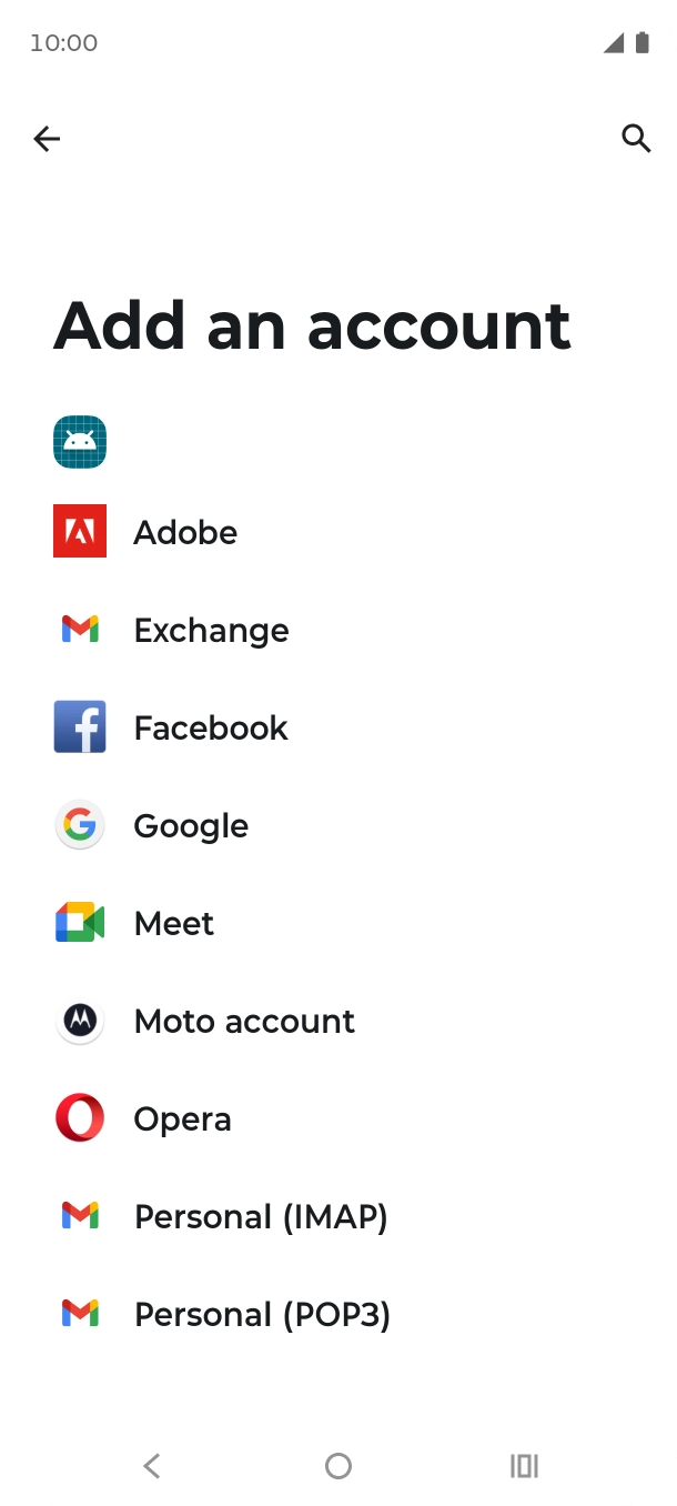 Press Google.