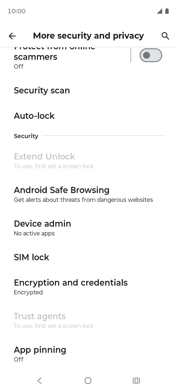 Press SIM lock. Press SIM lock.