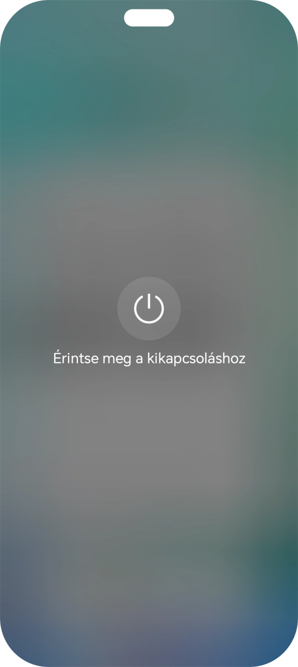 Válaszd az Érintse meg a kikapcsoláshoz lehetőséget.