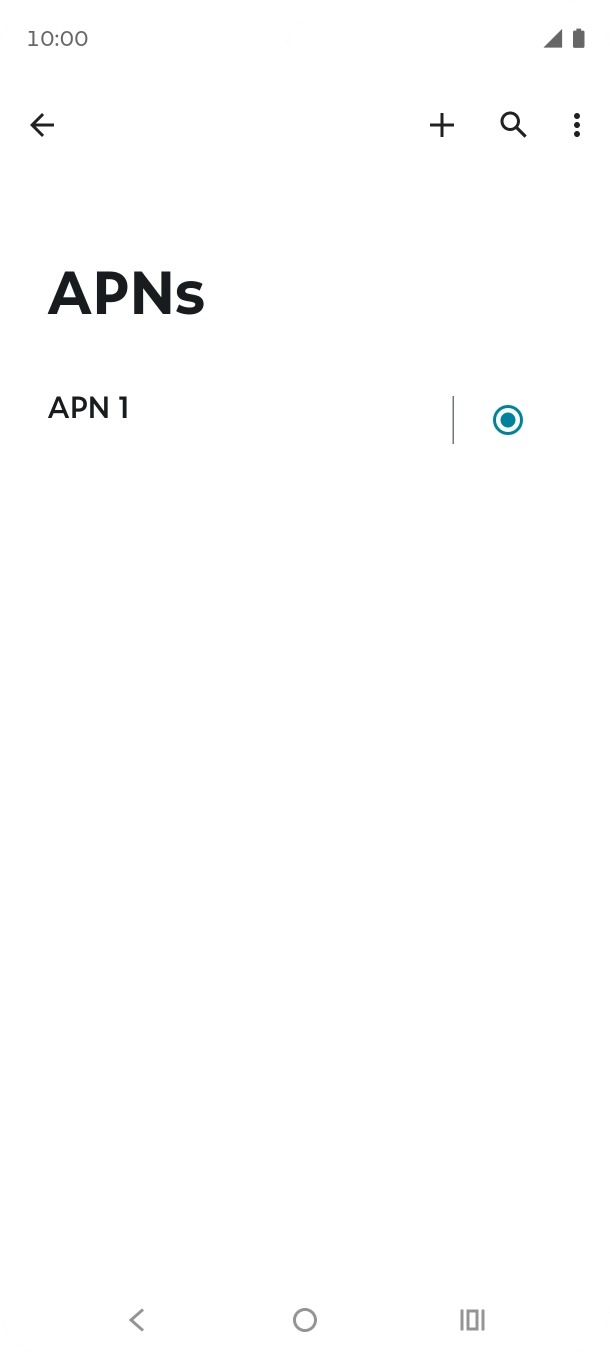 Press the new data connection icon. Press the new data connection icon.