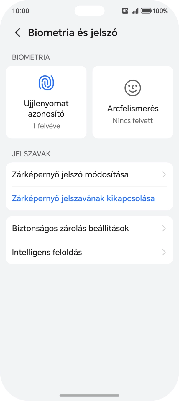 Válaszd a Zárképernyő jelszavának kikapcsolása lehetőséget, és írd be az extra képernyőzárkódot, amit korábban már beállítottál.