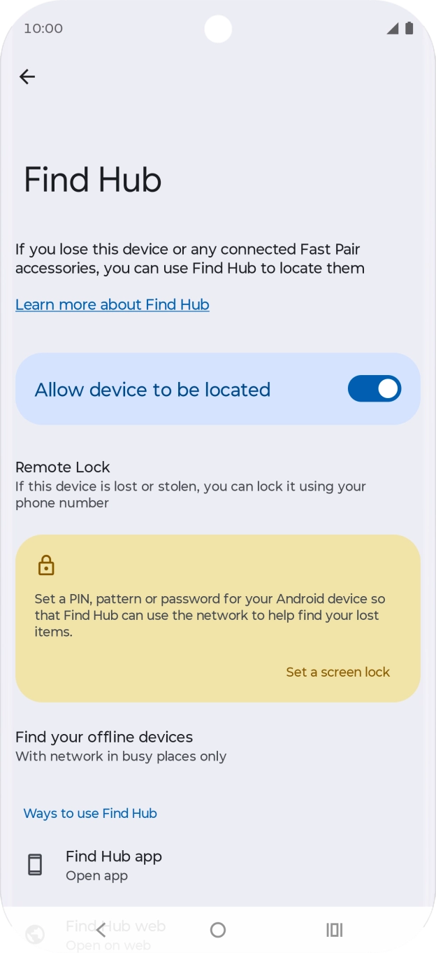 Press the Home key to return to the home screen.