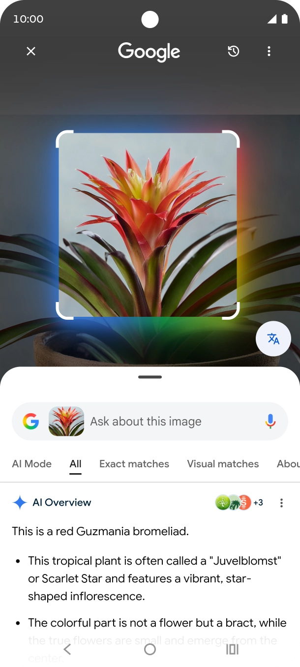 Follow the instructions on the screen to use the search results.