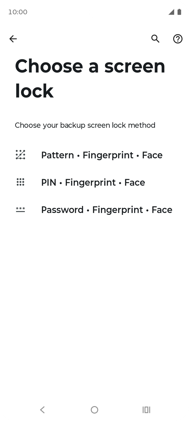 Press the required phone lock code and follow the instructions on the screen to create an additional phone lock code.