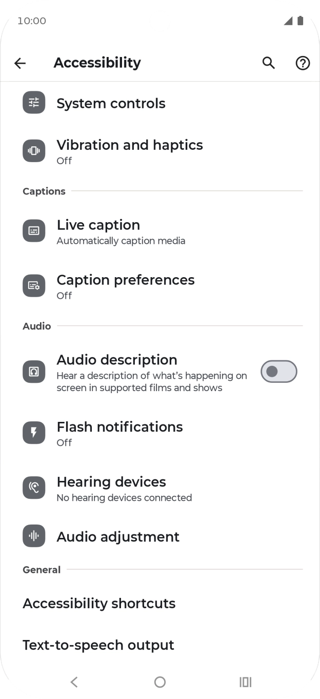 Press the required category below 