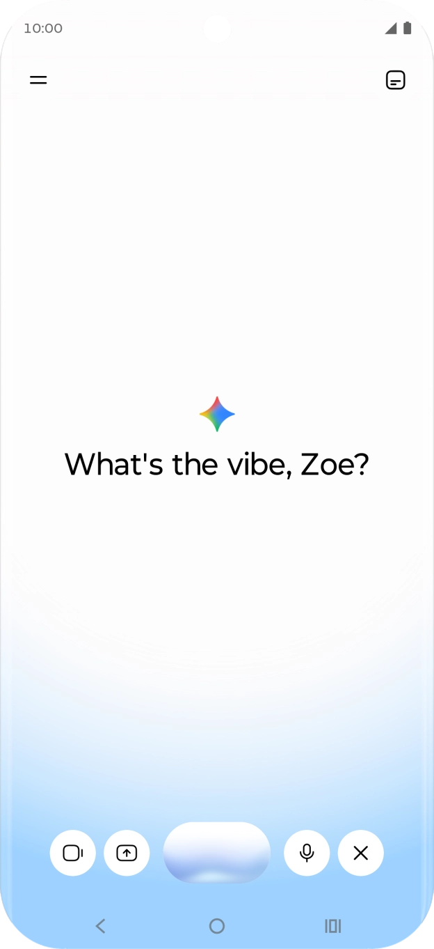 Talk to Gemini about the required topic.