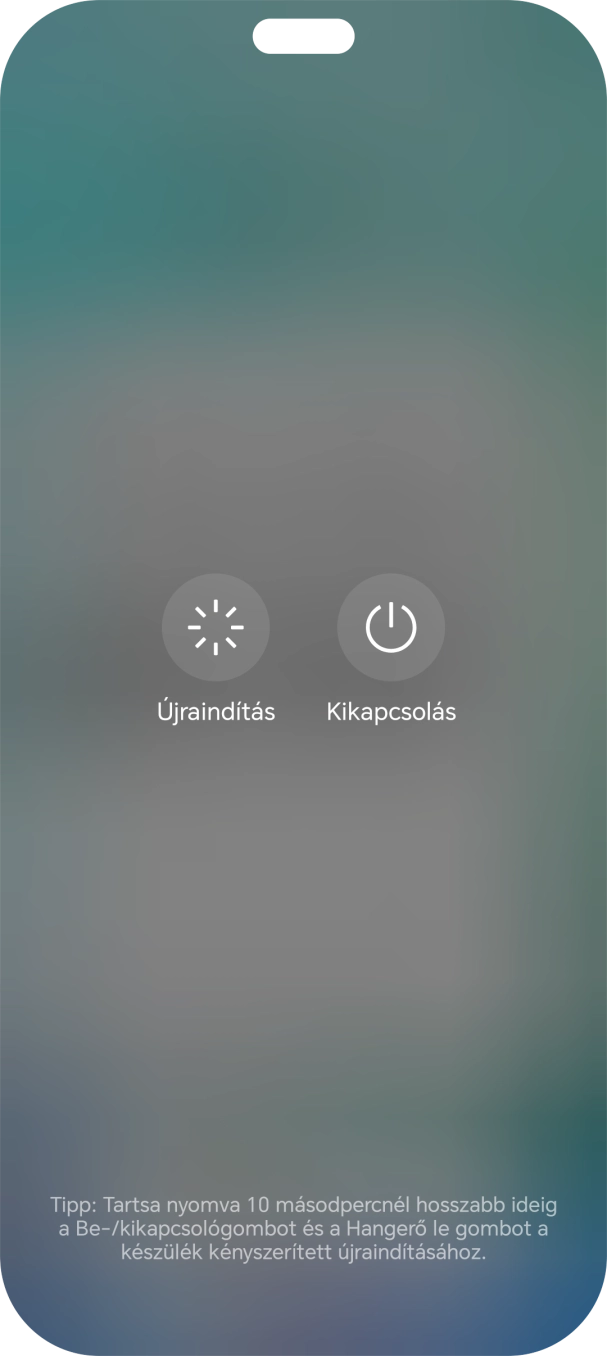 Válaszd a Kikapcsolás lehetőséget.