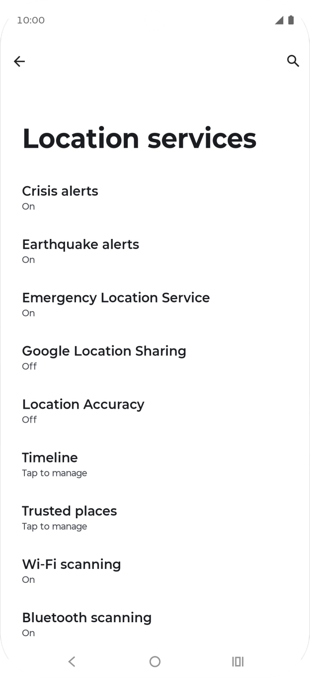 Press Location Accuracy. Press Location Accuracy.