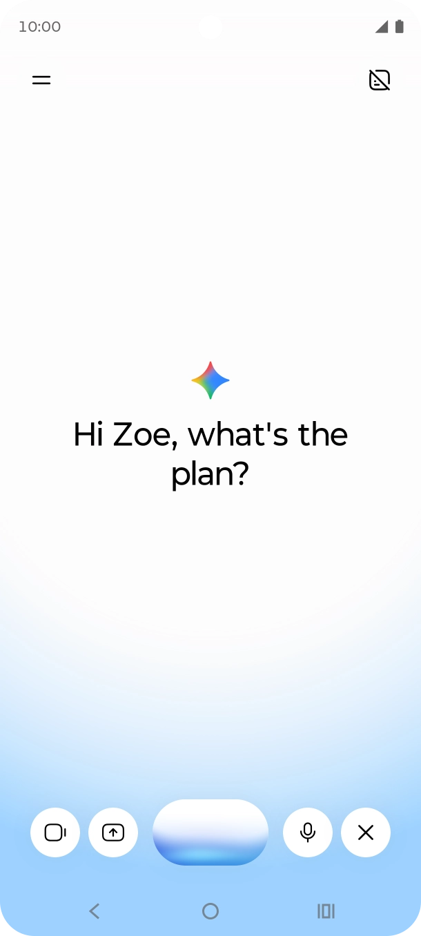 Talk to Gemini about the required topic.