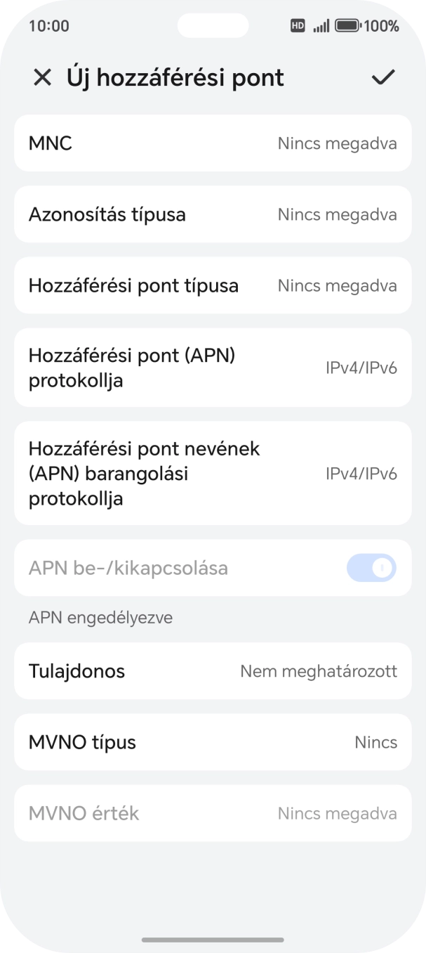 Válaszd az MNC lehetőséget. Válaszd az MNC lehetőséget.