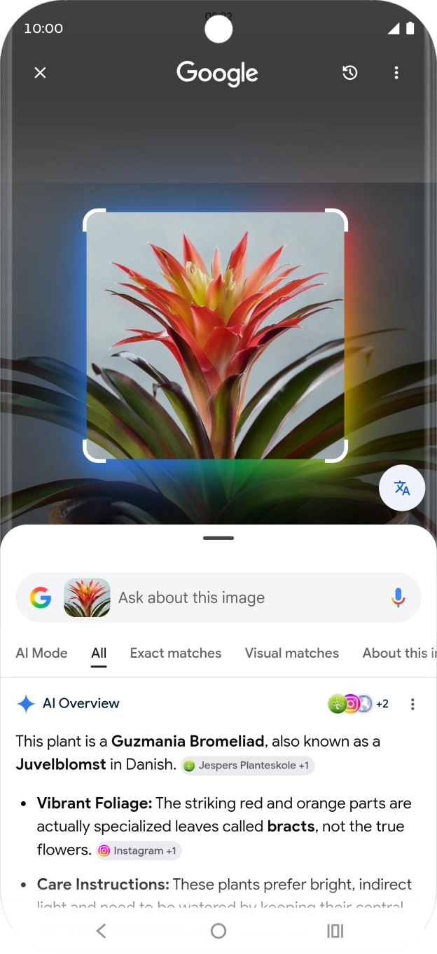 Follow the instructions on the screen to use the search results. Follow the instructions on the screen to use the search results.