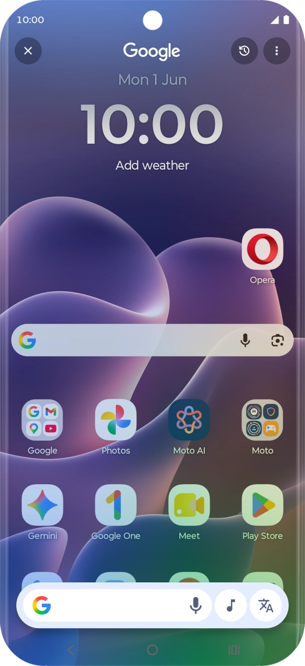 Press the music icon and wait for the search results. Press the music icon and wait for the search results.